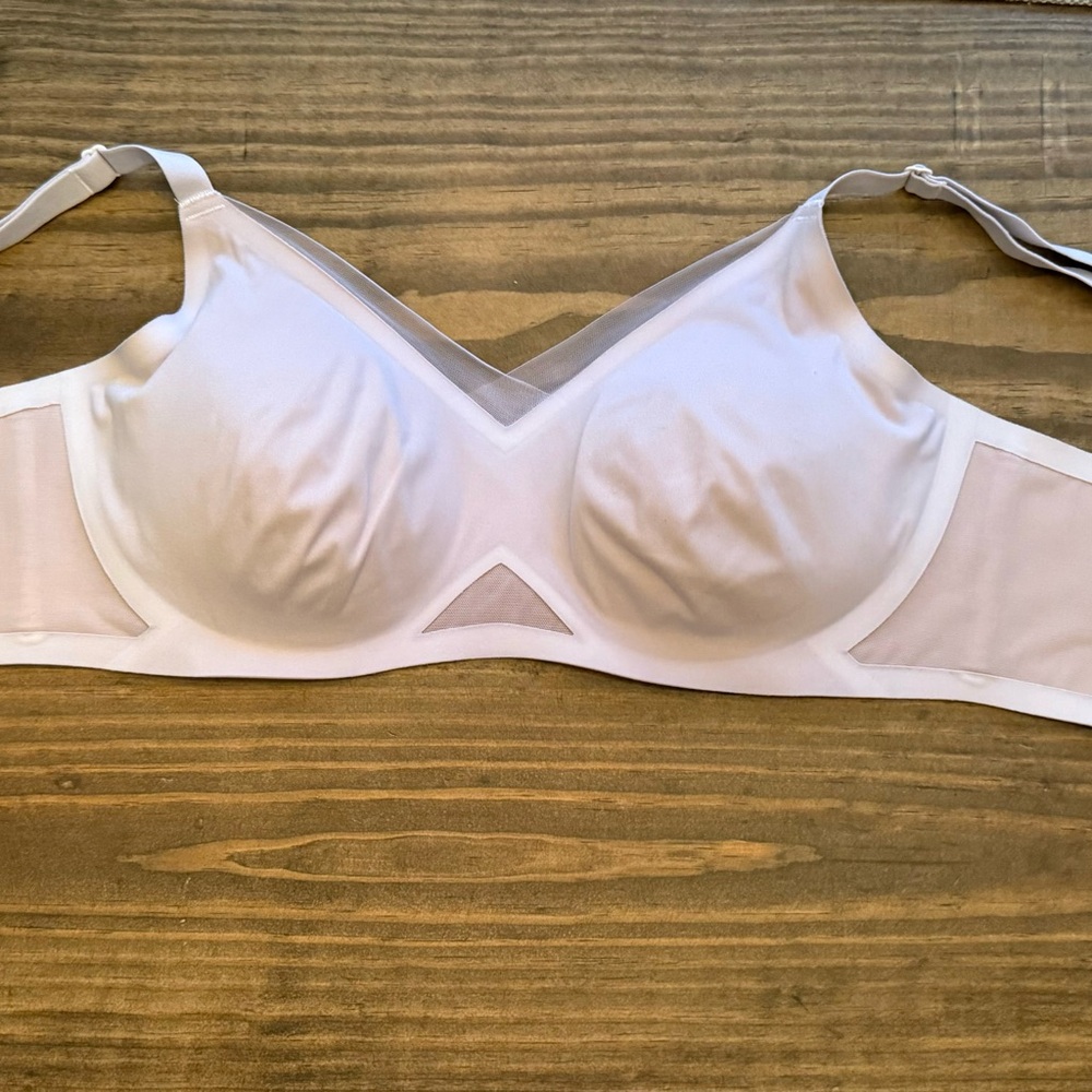Elegant White Mesh Bra